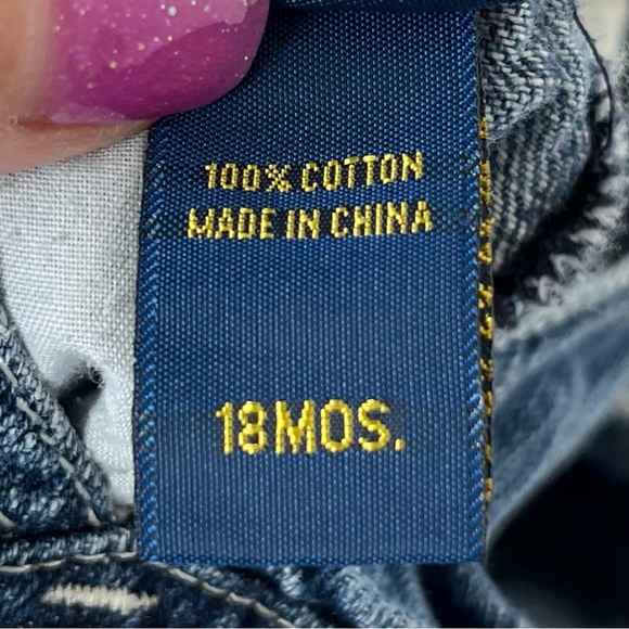 •OSH KOSH• Classic Denim Skirtall - Size 18 Months - Picture 7 of 9